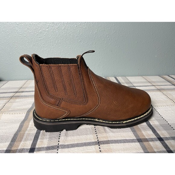 Iron Age Groundbreaker Work Boots Mens 12W Steel Toe Vibram Oil Resistant IA5018 main image 6
